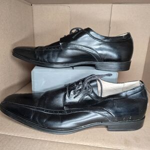 Stacy Adams Leather Dress Shoes-Mens 11-Black-formal,work,office,club,tuxedo